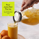 Glass Pitcher With Stainless Steel Lid 84oz