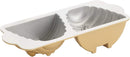 Toffee-colored Nordic Ware Beehive Cake Pan with two detailed beehive-shaped cavities, displayed on a white background.