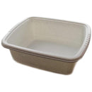 Square wash bowl white w/ dots