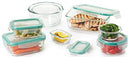 OXO Good Grips 4 Cup Smart Seal Leakproof Glass Round Airtight Food Storage Container