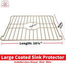 Almond colored wire sink protector by Better Houseware, 18.125" x 12.75"