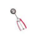 Stainless Steel Ice Cream Scoop With Soft Grip Handles, Medium 1.9'' Red