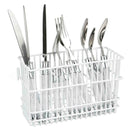 Home Basics Hanging Vinyl Coated Steel Utensil Holder, White