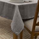 Silver 70" X 120" Waterproof Wrinkle Proof Tablecloth