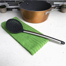 Home Basics Stainless Steel Solid Silicone Skimmer