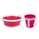 Collapsible Space Saving, Glow in the Dark Plastic Wash Set