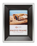 Uniware 6" x 8", Black Picture Frames MDF Wood Smooth Wrap Finish