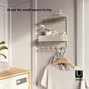Umbra Estique Over-The-Door Multi-Use Organizer, W/Shelf, White