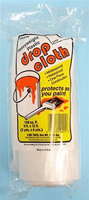 2 MIL 9' X 12' Plastic Drop Cloth