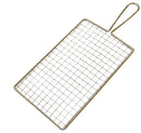 Chrome-plated rectangular safety grater with a compact design shown on a white background.