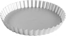 Fat Daddios Anodized Aluminum, Fluted Tart Pan Removable Bottom, 8 in x 1 in