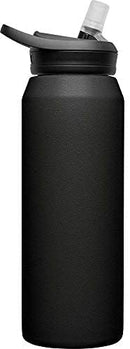 Black Camelbak Eddy+ 20oz insulated water bottle with a straw lid