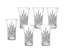 A collection of six stylish 2-ounce vodka shooter glasses in Godinger's popular Dublin crystal design.