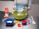 Joseph Joseph 40087 Nest 9 Nesting Bowls Set with Mixing Bowls Measuring Cups Sieve Colander, 9-Piece, Multicolored
