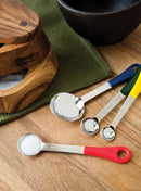 Stainless Steel Measuring Spoon Set Colored Handled