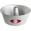 Fat Daddio’s 8-inch anodized aluminum angel food cake pan with a tube center, shown on a white background.