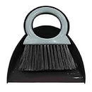 The Kosher Cook Mini Shabbos Table Brush and Dustpan, featuring a small black dustpan and gray-handled brush.