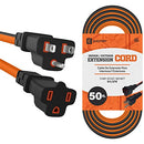 Indoor Outdoor Orange 16 Gauge Extension Cord 50 Ft Indoor / Outdoor