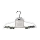 Velet Suit Hanger With Clip 6pk Ivory