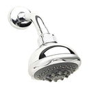 Bath Bliss 5 Function Deluxe Shower Head in polished chrome, with adjustable spray settings for a customized shower experience.