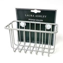Gray rust-resistant iron sponge holder with suction cups, displayed on a white background.