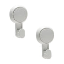 Bath Bliss Gel-Suction Power Hooks (2-pack) - White. Strong, easy to install suction hooks.