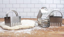 RSVP International Endurance Biscuit Cutters, Rippled Square Set of 4, Stainless
