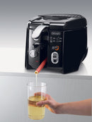 DeLonghi D28313UXBK Roto Deep Fryer, Black/Silver