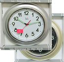 Round 12-inch wall clock with luminous hands and large numerals, displayed on a white background.