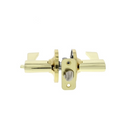 Brass-finish tulip entry door lock from Ultra Security, a Grade 3 lockset with an adjustable latch and a limited lifetime warranty, presented in its packaging.