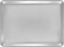 Fat Daddio’s natural aluminum half sheet pan, 18 x 13 x 1 inches, shown on a white background.