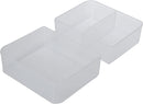 LocknLock Easy Essentials On The Go Meal Prep Lunch Box, Airtight Containers with Lid, BPA Free, Rectangle (3 Section) -27 oz, Clear