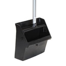 Black H.B. Smith lobby dustpan featuring a long, silver-toned handle with a black grip.