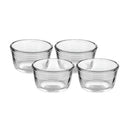 Strawberry Bowl Set Of 4 Glass