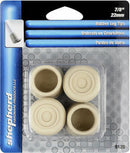 7/8" White Rubber Leg Tips