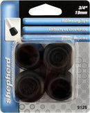 3/4" Black Rubber Leg Tips