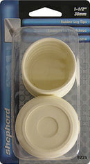 1.5" White Rubber Leg Tips – 4-Pack