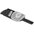 Home Basics, Black Plastic Mandolin Slicer with Handle, 11" x 4" x 1.5"