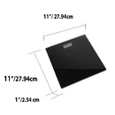 Glass Bathroom Scale Black