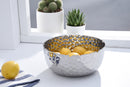 Large Ceramic Silver Round Bowl