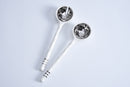 Salad Server Set  White