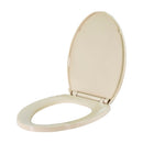Slow close toilet seat elongated Bone