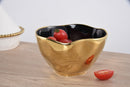 Ceramic Gold and Black Small Bowl