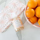 Clear bottle of Greenleaf Cashmere Kiss foaming hand soap with a white pump, featuring a warm floral fragrance and a decorative label.