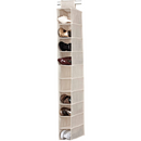 Simplify 10 Shelf Shoe Organizer in Beige Faux Jute