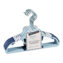 Simplify Kid S Non Slip Plastic Collar Saver Clothing Hangers 12 Pack Blue