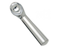 Silver 7-inch aluminum ice cream scoop by Norpro with heat-conductive handle, shown on a white background.