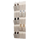 Simplify 20-Pocket Shoe Organizer in Faux Jute Nonwoven