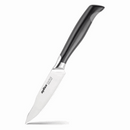 Zyliss Control series paring knife with a sharp stainless steel blade and ergonomic black handle, ideal for precise kitchen tasks.