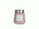 Small glass jar candle with a silver lid and a Greenleaf Lavender label.